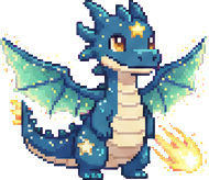Blue dragon pet